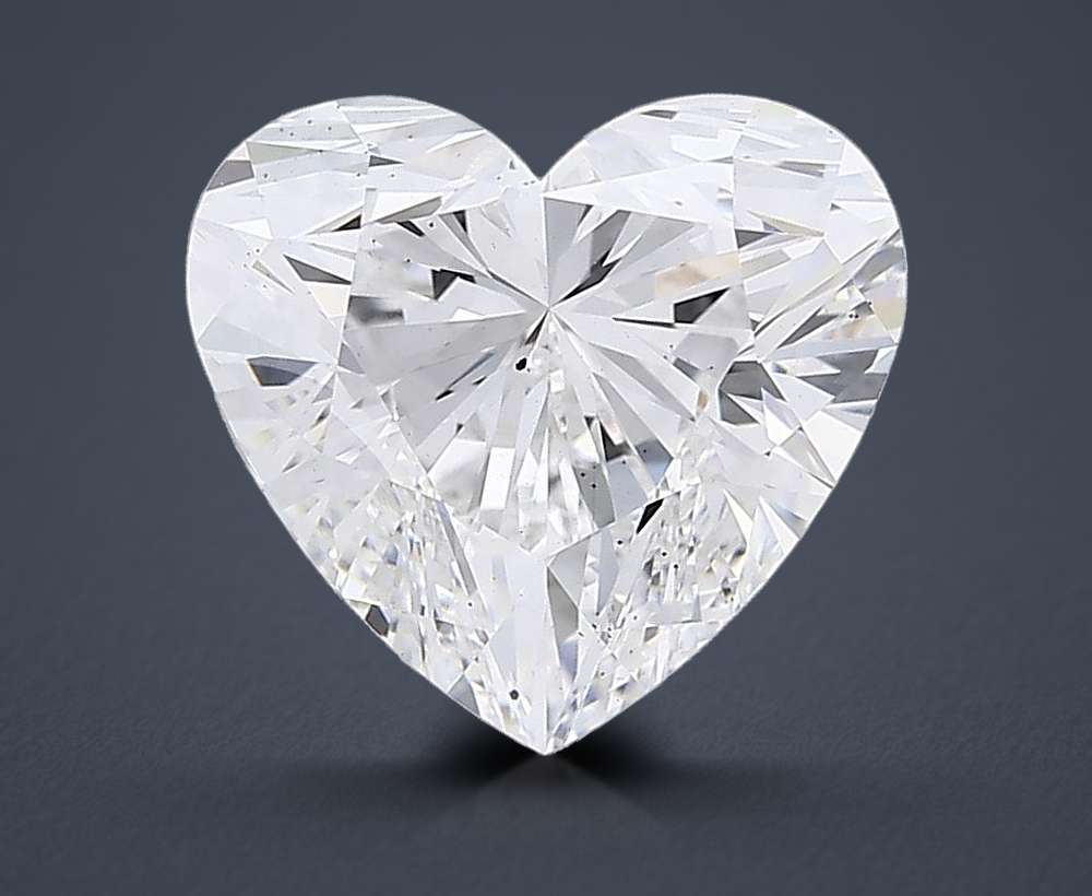 4.51ct F VS2 Rare Carat Ideal Cut Heart Lab Grown Diamond