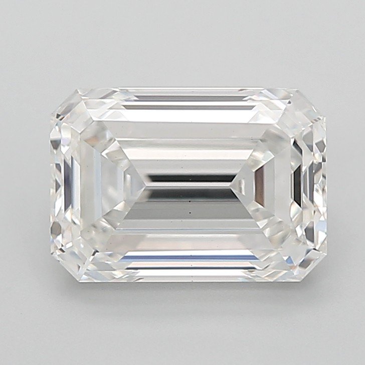 3.54ct F VS1 Rare Carat Ideal Cut Emerald Lab Grown Diamond