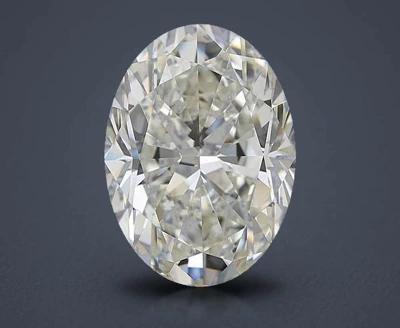 7.02ct J SI1 Rare Carat Ideal Cut Oval Diamond