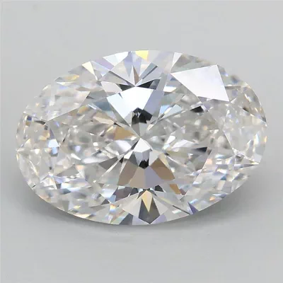 3.04ct E VS1 Rare Carat Ideal Cut Oval Lab Grown Diamond
