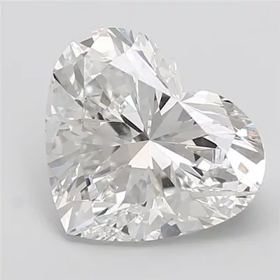 6.06ct E VVS2 Very Good Cut Heart Lab Grown Diamond