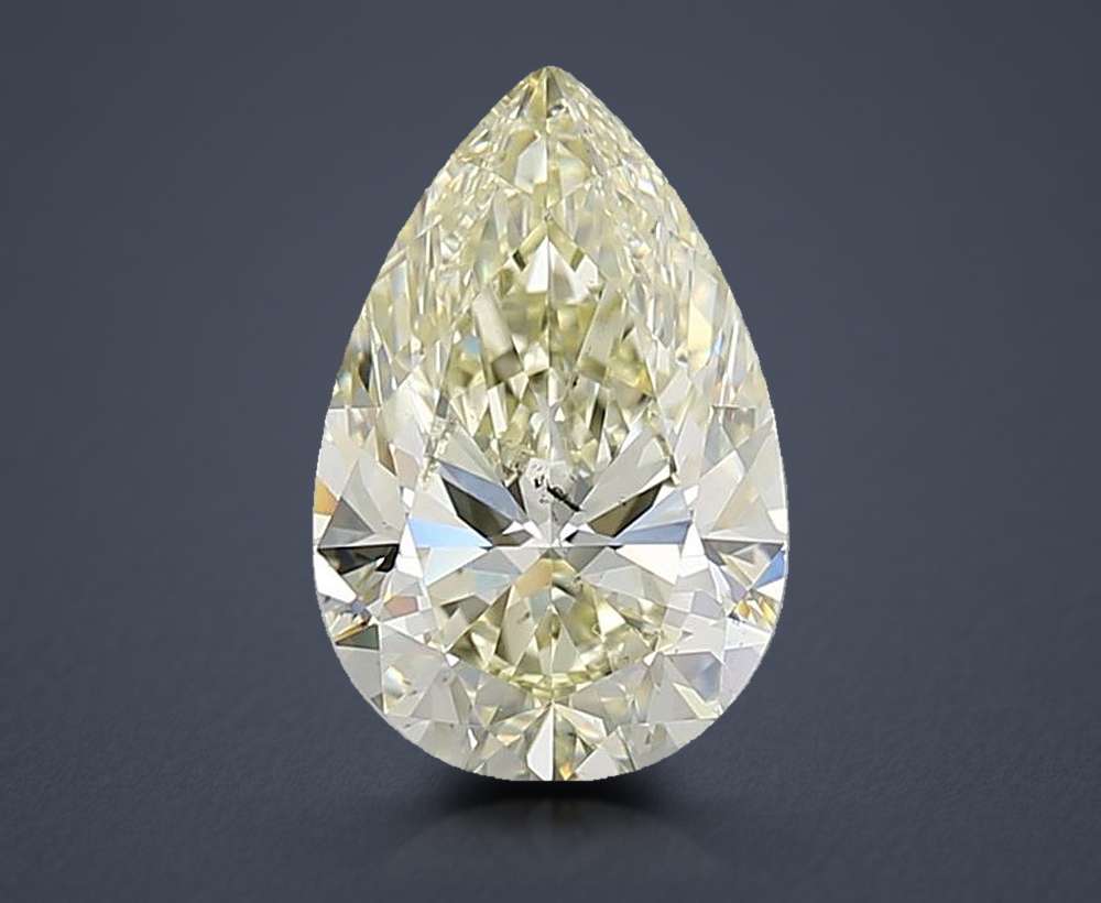 2.02ct K SI1 Rare Carat Ideal Cut Pear Diamond