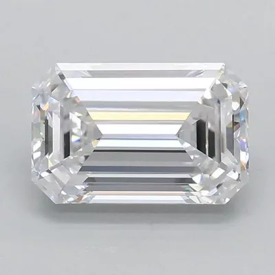 1.09ct D VVS2 Rare Carat Ideal Cut Emerald Lab Grown Diamond