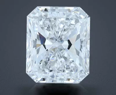 5.26ct E VS2 Rare Carat Ideal Cut Radiant Diamond