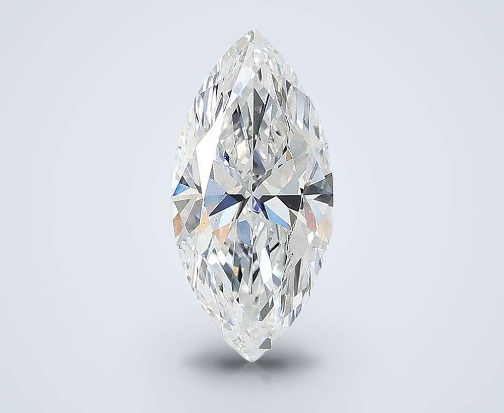 2.01ct E VS2 Rare Carat Ideal Cut Marquise Lab Grown Diamond