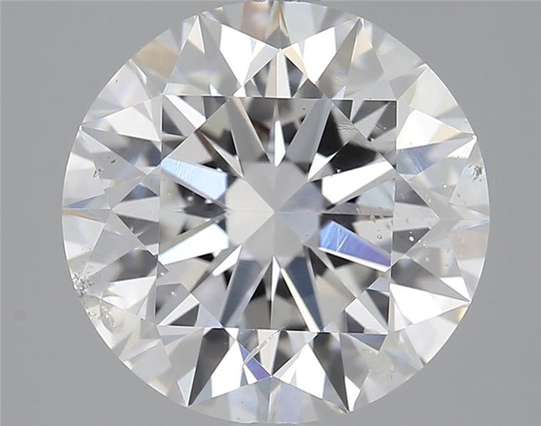 3.01ct F SI2 Rare Carat Ideal Cut Round Diamond