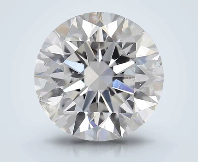 3.01ct F SI2 Rare Carat Ideal Cut Round Diamond