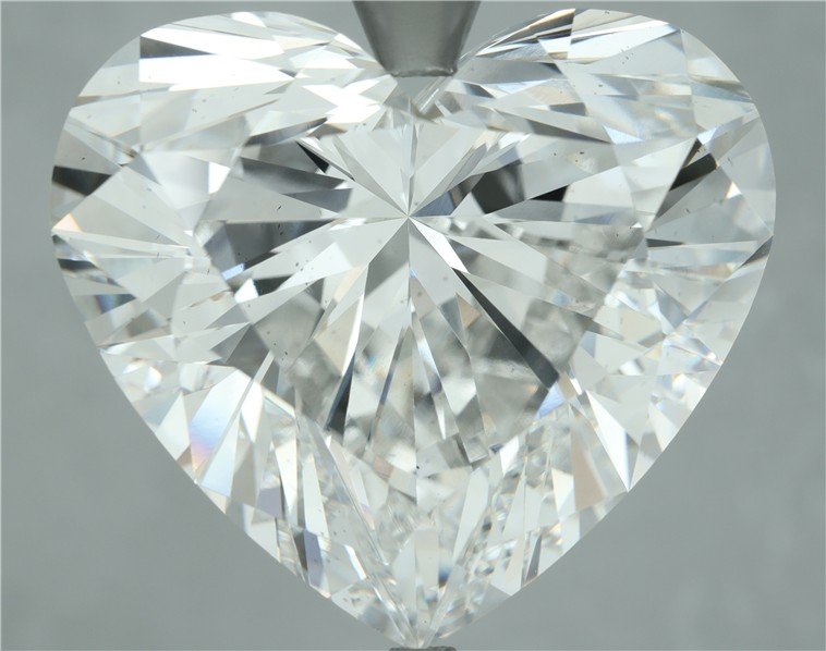 26.55ct F VS2 Rare Carat Ideal Cut Heart Lab Grown Diamond