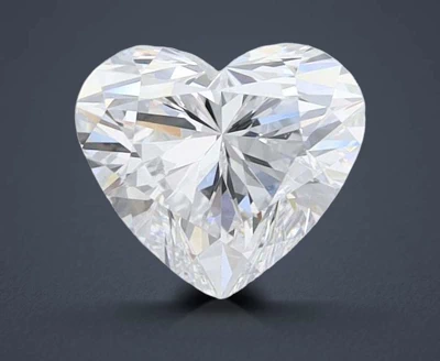 1.04ct D VVS2 Rare Carat Ideal Cut Heart Lab Grown Diamond