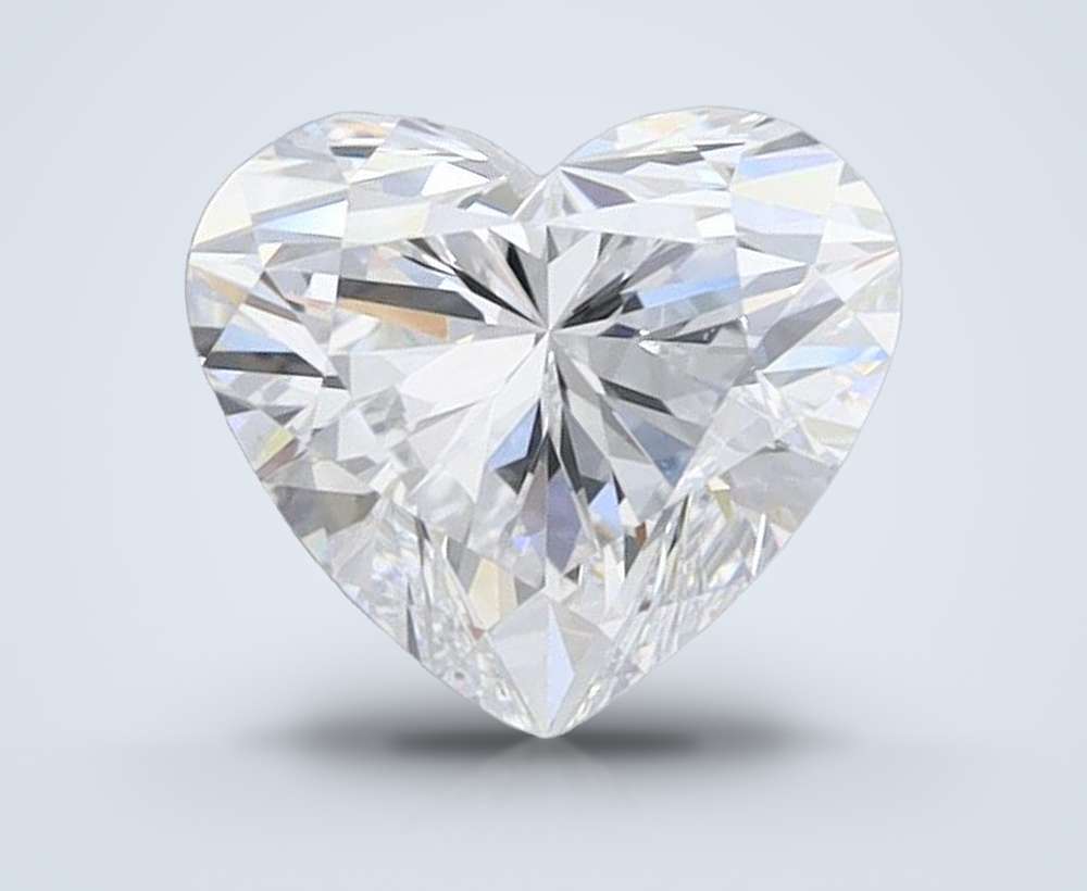 1.04ct D VVS2 Rare Carat Ideal Cut Heart Lab Grown Diamond