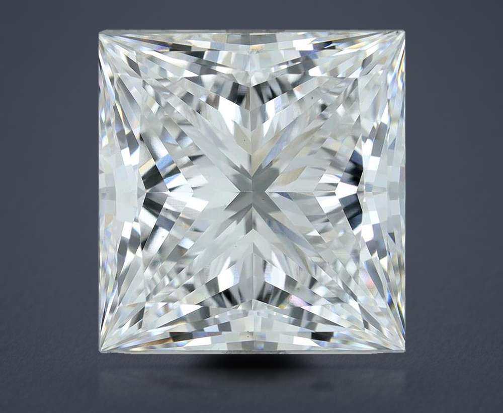 8.02ct F VS2 Rare Carat Ideal Cut Princess Lab Grown Diamond