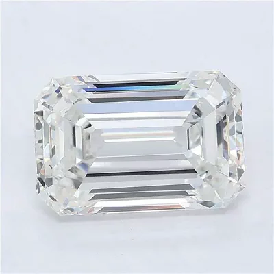 6.06ct F VVS2 Rare Carat Ideal Cut Emerald Lab Grown Diamond