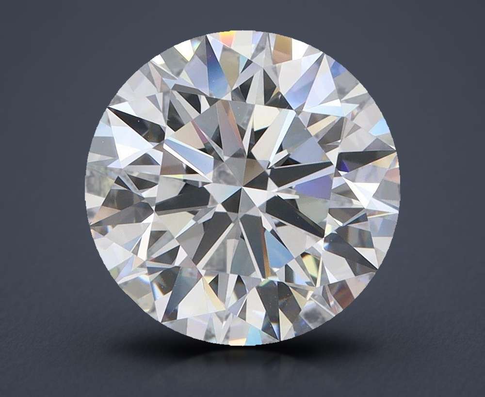 4.48ct D FL Rare Carat Ideal Cut Round Lab Grown Diamond