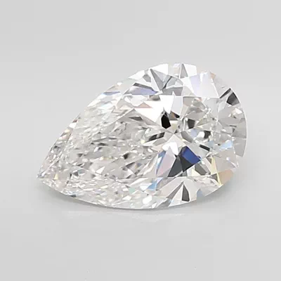 4.04ct F VVS2 Rare Carat Ideal Cut Pear Lab Grown Diamond