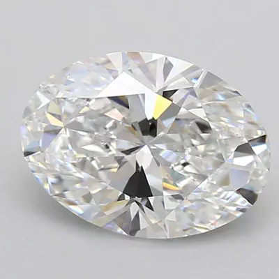 3.03ct D VVS1 Rare Carat Ideal Cut Oval Lab Grown Diamond