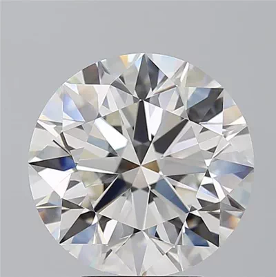 5.01ct H VS2 Rare Carat Ideal Cut Round Diamond