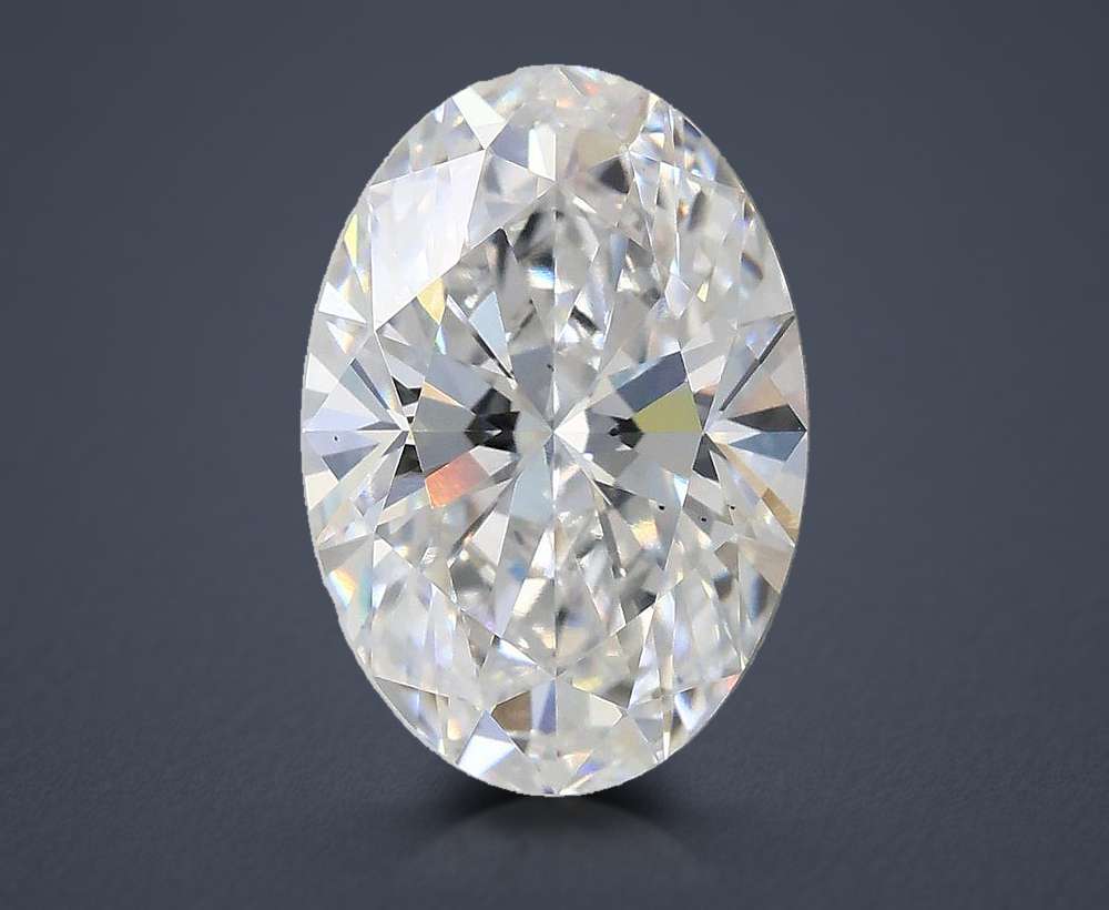 2.72ct D VS1 Rare Carat Ideal Cut Oval Lab Grown Diamond