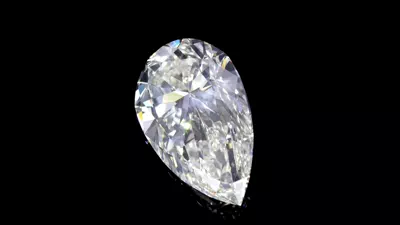 6.51ct H VS2 Rare Carat Ideal Cut Pear Diamond