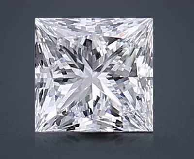 0.58ct D VVS1 Rare Carat Ideal Cut Princess Lab Grown Diamond