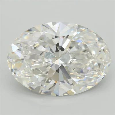 6.17ct F VS1 Rare Carat Ideal Cut Oval Lab Grown Diamond