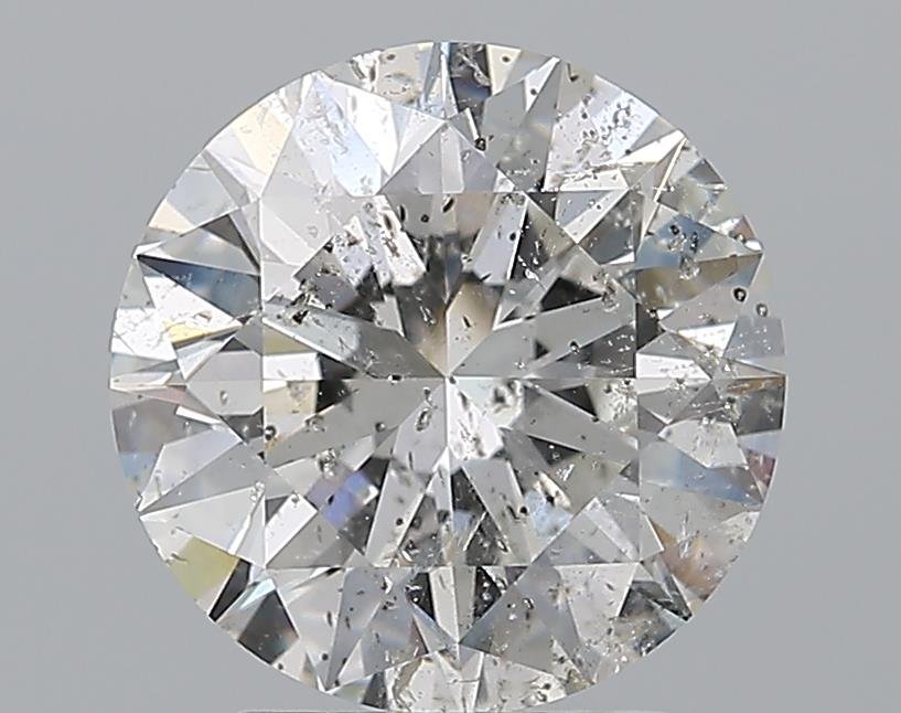 3.01ct F SI2 Rare Carat Ideal Cut Round Diamond