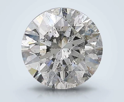 3.01ct F SI2 Rare Carat Ideal Cut Round Diamond
