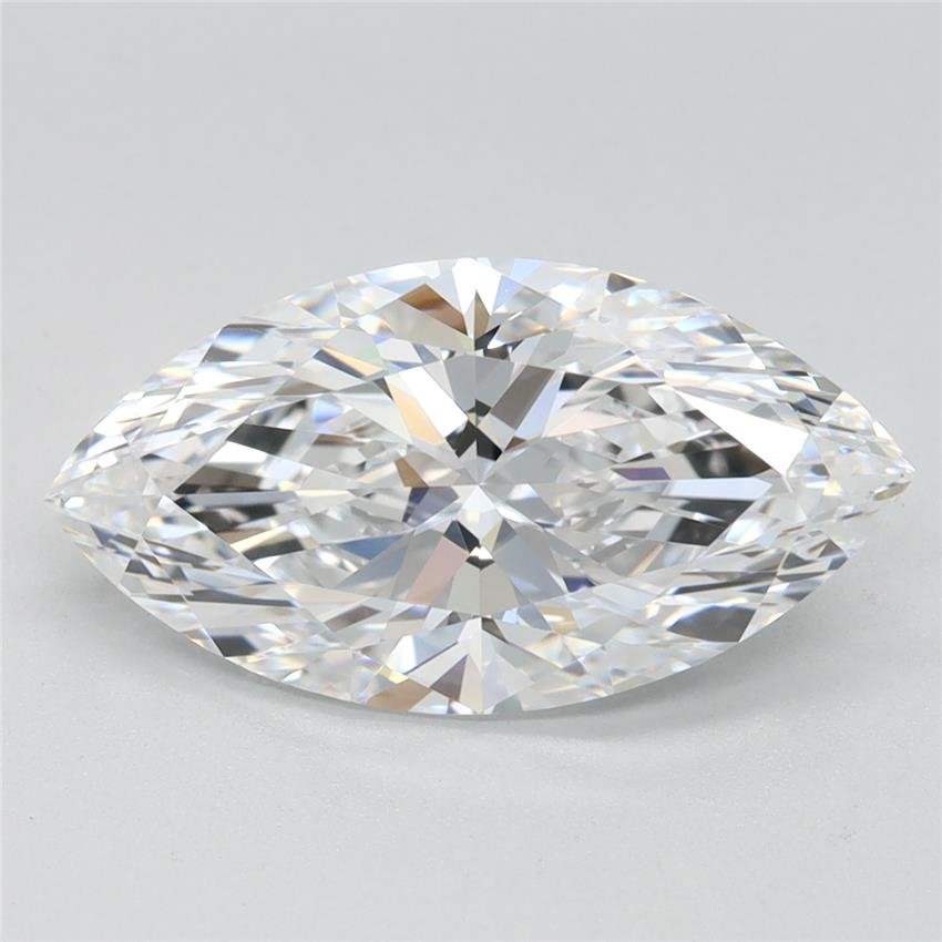 2.53ct D FL Rare Carat Ideal Cut Marquise Lab Grown Diamond
