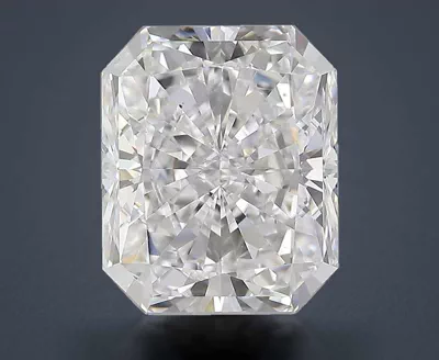5.27ct D VS2 Rare Carat Ideal Cut Radiant Diamond