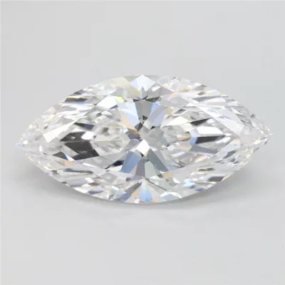 2.39ct D FL Rare Carat Ideal Cut Marquise Lab Grown Diamond