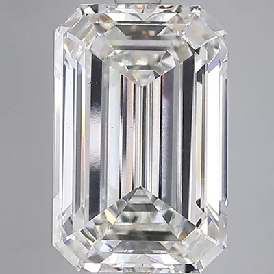 13.94ct F VS2 Rare Carat Ideal Cut Emerald Lab Grown Diamond