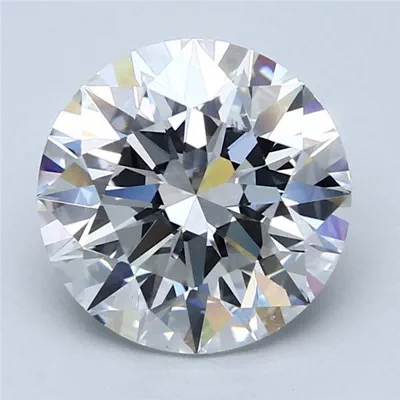 4.09ct F SI1 Rare Carat Ideal Cut Round Diamond