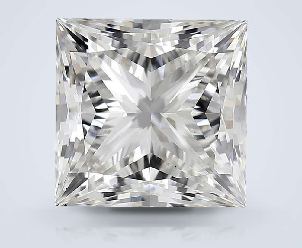 4.40ct H VS1 Rare Carat Ideal Cut Princess Lab Grown Diamond