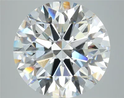 5.28ct F SI1 Rare Carat Ideal Cut Round Diamond