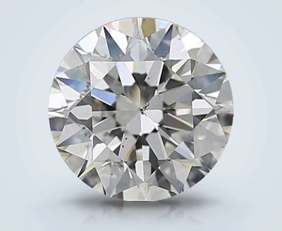 2.70ct H SI2 Rare Carat Ideal Cut Round Diamond
