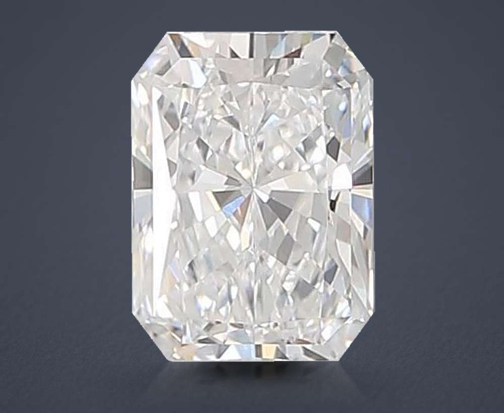 2.26ct D VVS2 Rare Carat Ideal Cut Radiant Lab Grown Diamond