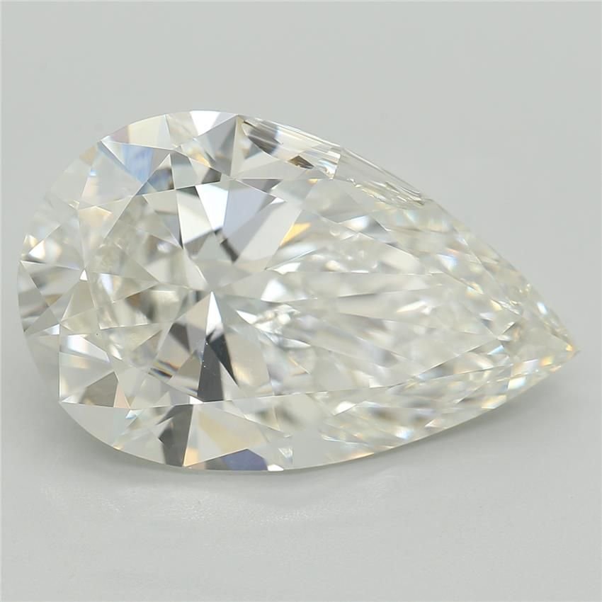 4.53ct F VVS2 Rare Carat Ideal Cut Pear Lab Grown Diamond