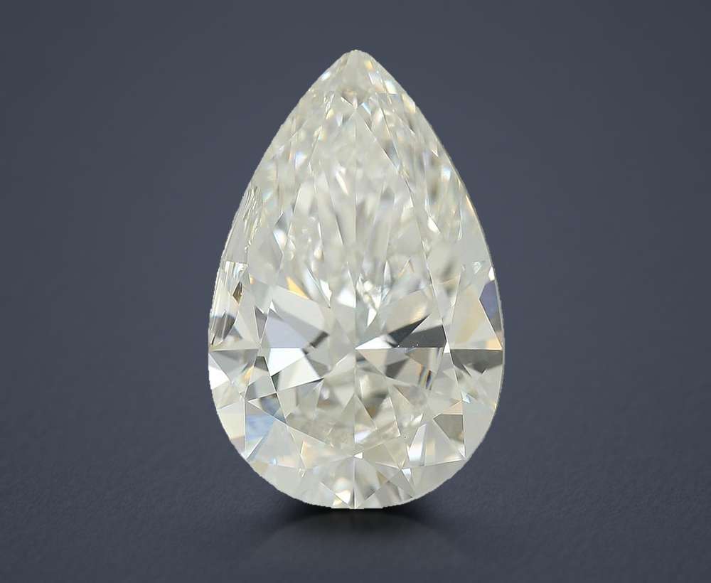 4.53ct F VVS2 Rare Carat Ideal Cut Pear Lab Grown Diamond