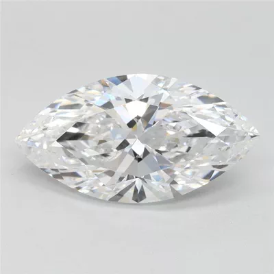2.12ct D FL Rare Carat Ideal Cut Marquise Lab Grown Diamond
