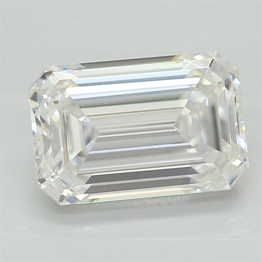 1.37ct E VVS2 Rare Carat Ideal Cut Emerald Lab Grown Diamond