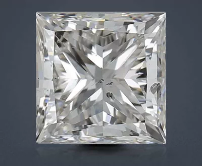 2.50ct I SI2 Rare Carat Ideal Cut Princess Diamond