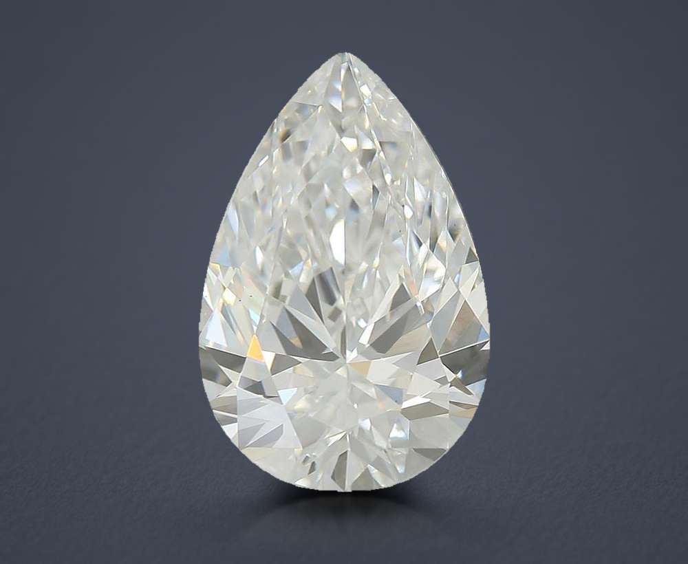 2.38ct D VS1 Rare Carat Ideal Cut Pear Lab Grown Diamond
