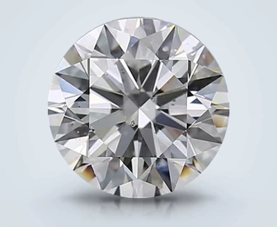 2.62ct D SI1 Rare Carat Ideal Cut Round Diamond