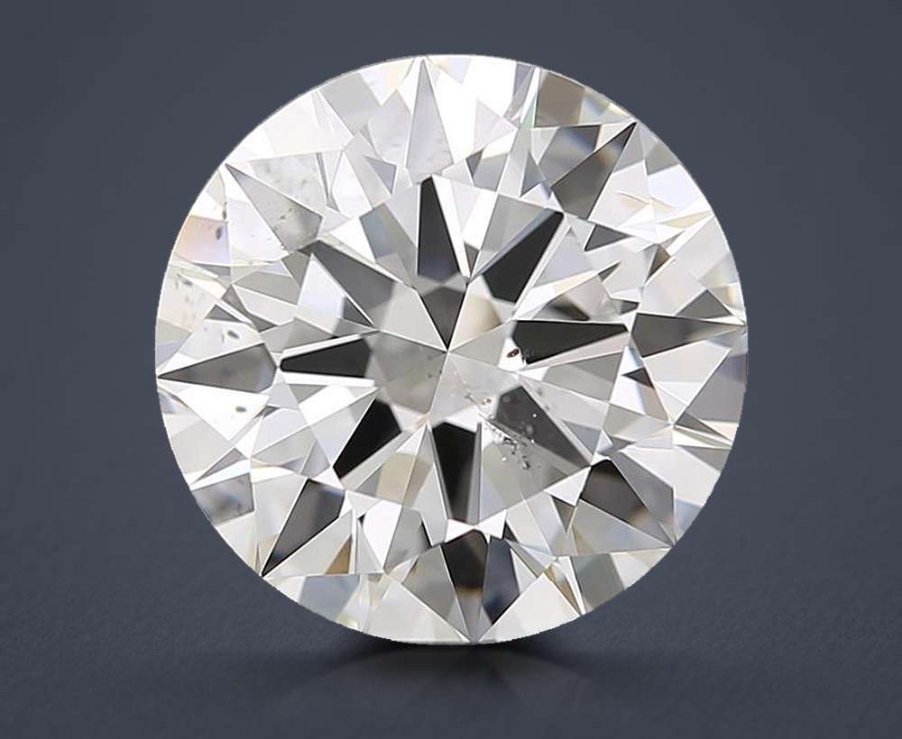 3.01ct F SI1 Rare Carat Ideal Cut Round Diamond