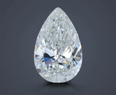 5.05ct F VS2 Rare Carat Ideal Cut Pear Lab Grown Diamond