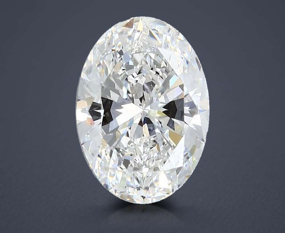 3.51ct F SI1 Rare Carat Ideal Cut Oval Diamond