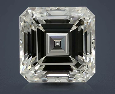 5.80ct J VS1 Excellent Cut Asscher Diamond