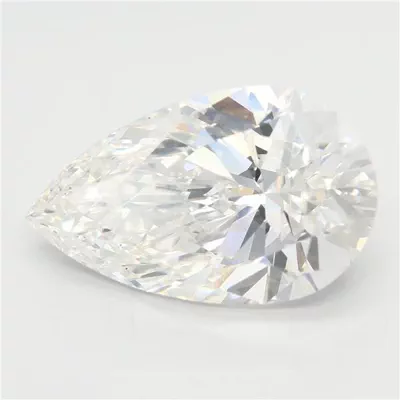 5.02ct F VS1 Rare Carat Ideal Cut Pear Lab Grown Diamond