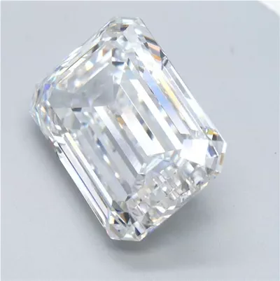 13.37ct F VVS2 Rare Carat Ideal Cut Emerald Lab Grown Diamond
