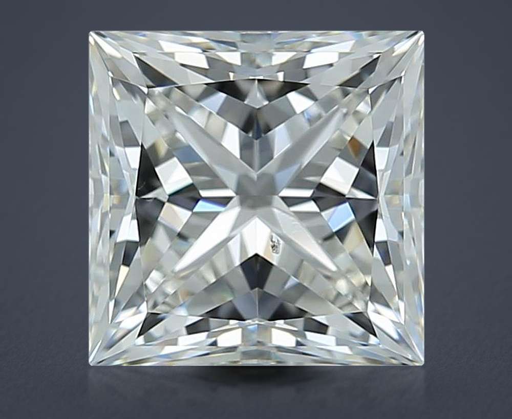 2.71ct J SI1 Rare Carat Ideal Cut Princess Diamond
