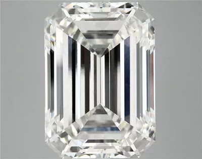 13.91ct G VVS2 Rare Carat Ideal Cut Emerald Lab Grown Diamond